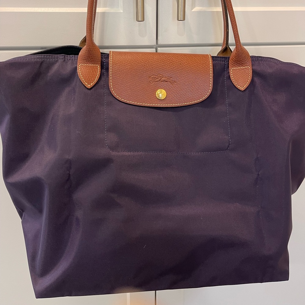 Longchamp pliage medium tote bag - deep purple